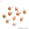 Raw Gemstone Charms, Round 6x4mm Natural Connector, Gold Plated Wire Wrapped, DIY Jewelry, 10pc Lot, GemMartUSA (50150)